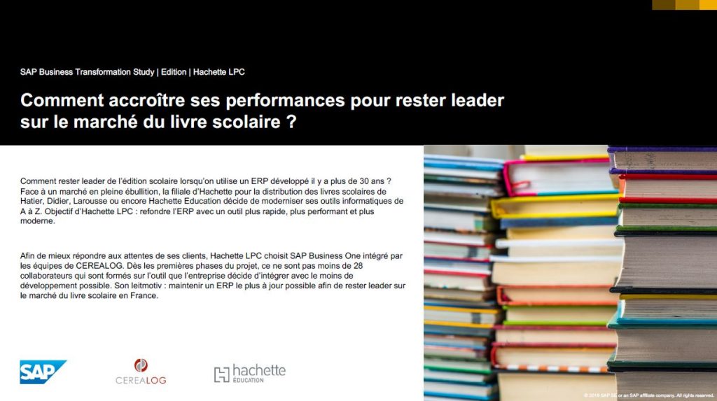 témoignage HACHETTE SAP Business One