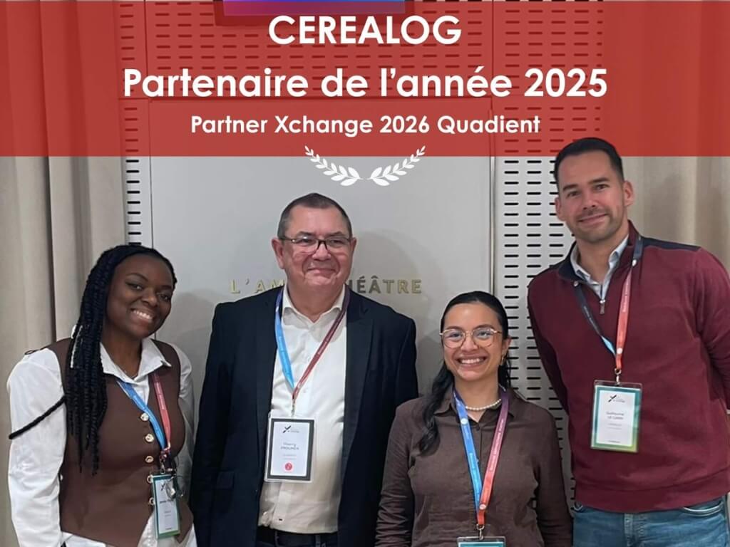 CEREALOG, Partenaire de l'année 2025 par Quadient