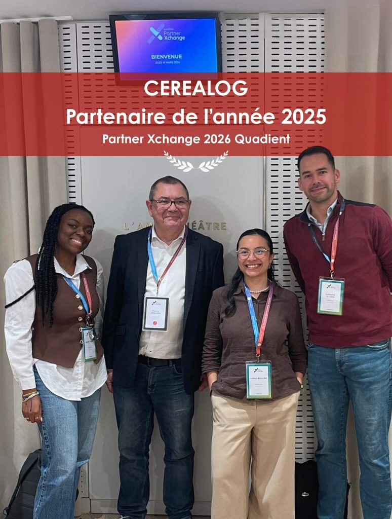 CEREALOG, Partenaire de l'année 2025 par Quadient